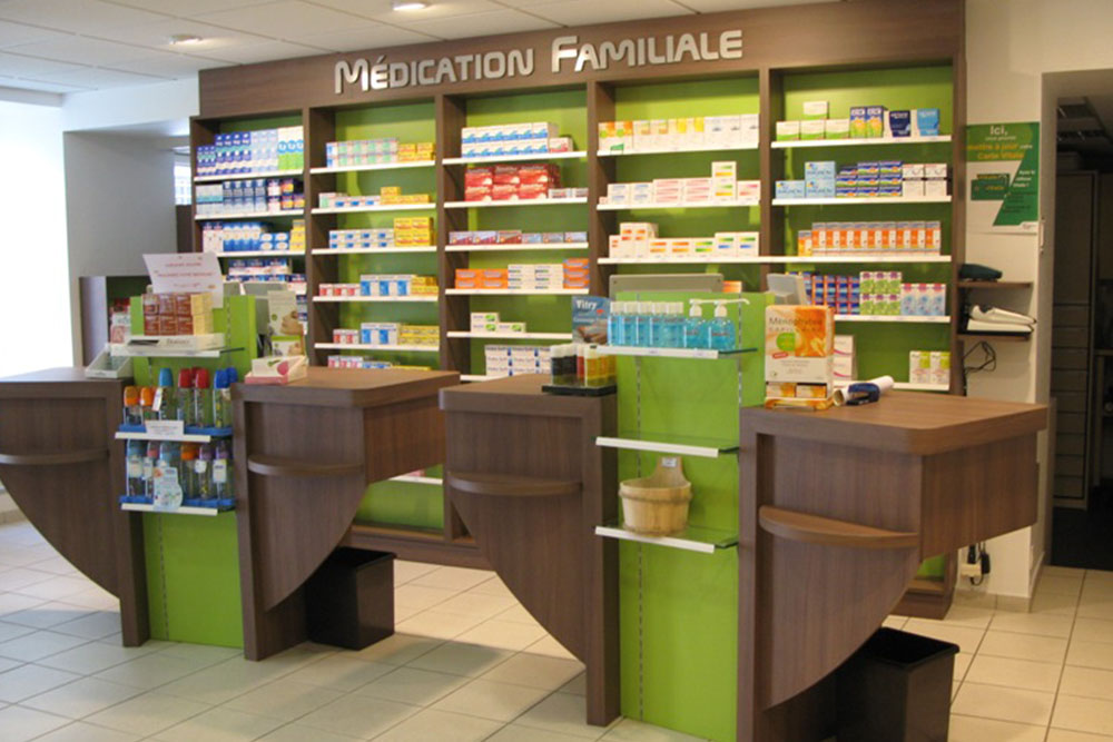 aménagement magasin pharmaceutique 35 rennes